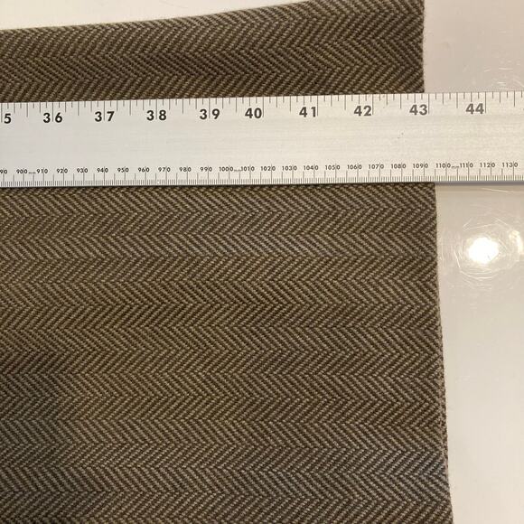 NWT LAUREN RALPH LAUREN Pants Women 14 Vintage Virgin-Wool Herringbone Brown - Picture 10 of 13